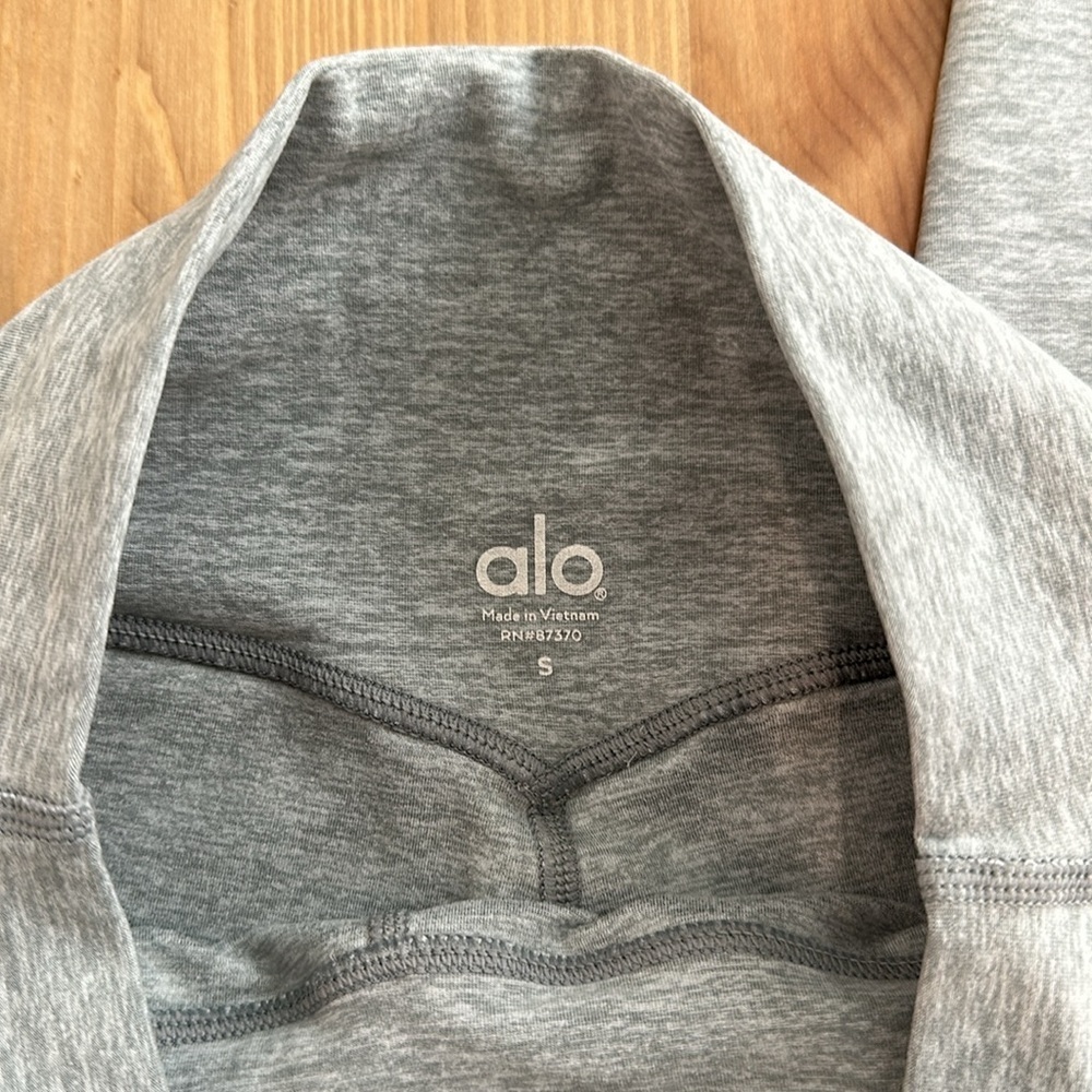 ALO Yoga Gray High-Waist Leggings - Picture 3 of 5